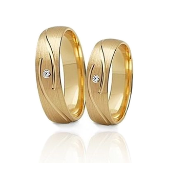 Dúo boda oro amarillo