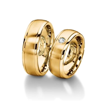 Dúo boda oro amarillo