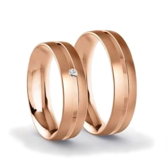 Dúo boda oro rosa