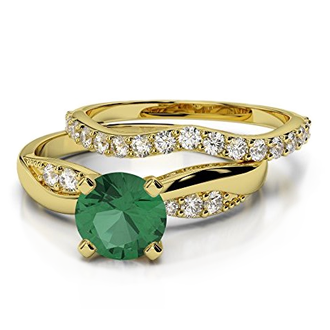 Solitario + Boda oro amarillo