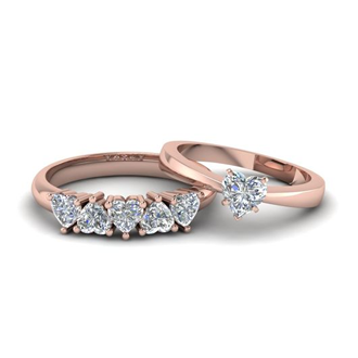 Solitario + Boda oro rosa