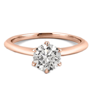 Solitario oro rosa